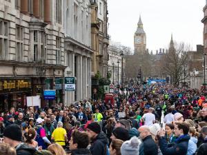 Cancer Research UK London Winter Run-landing